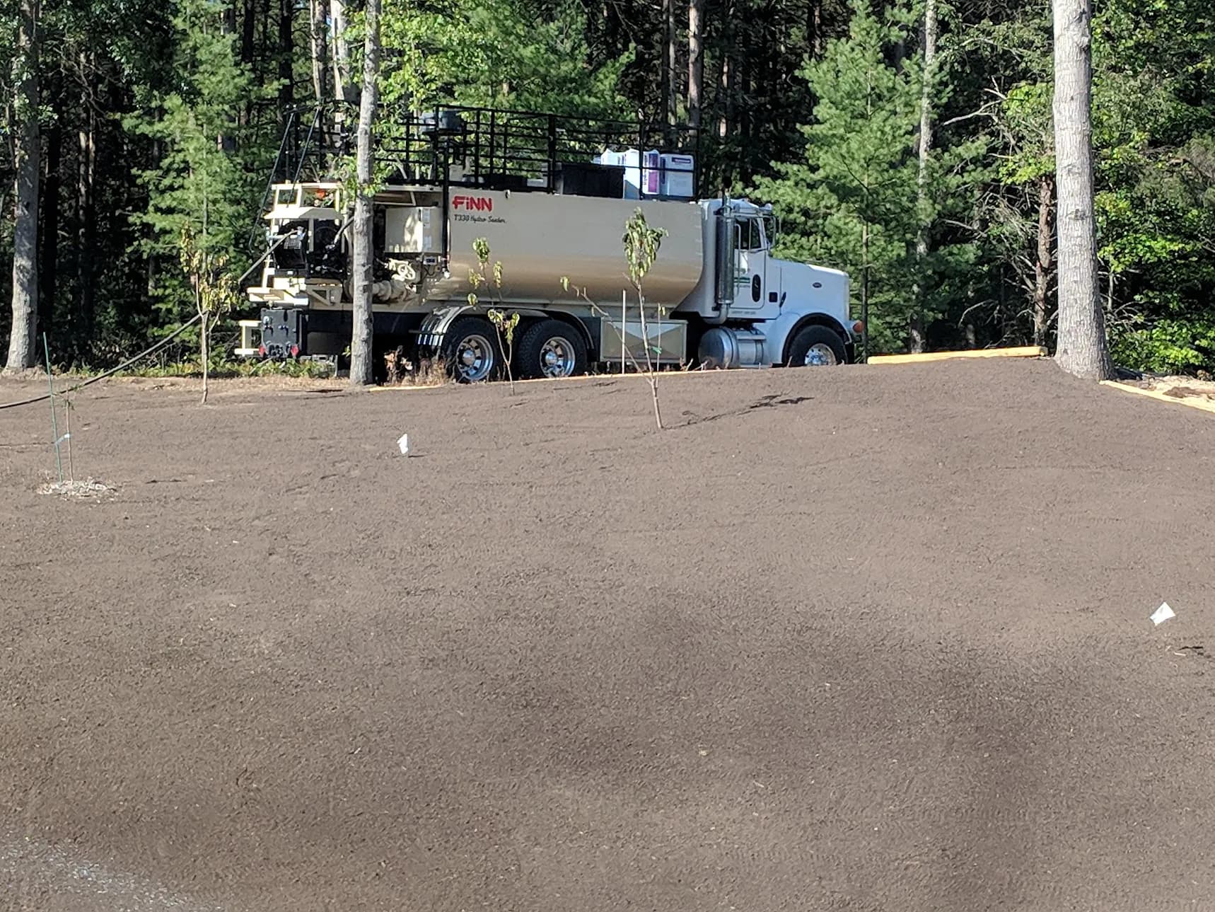 Fraaza Enterprises hydroseeder truck