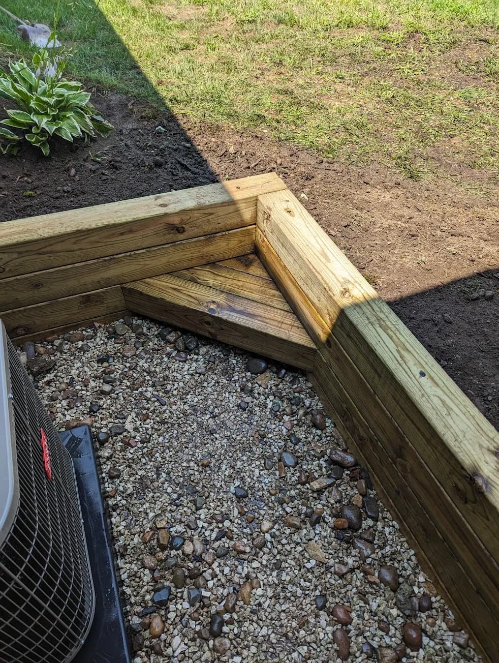 Timber retaining wall