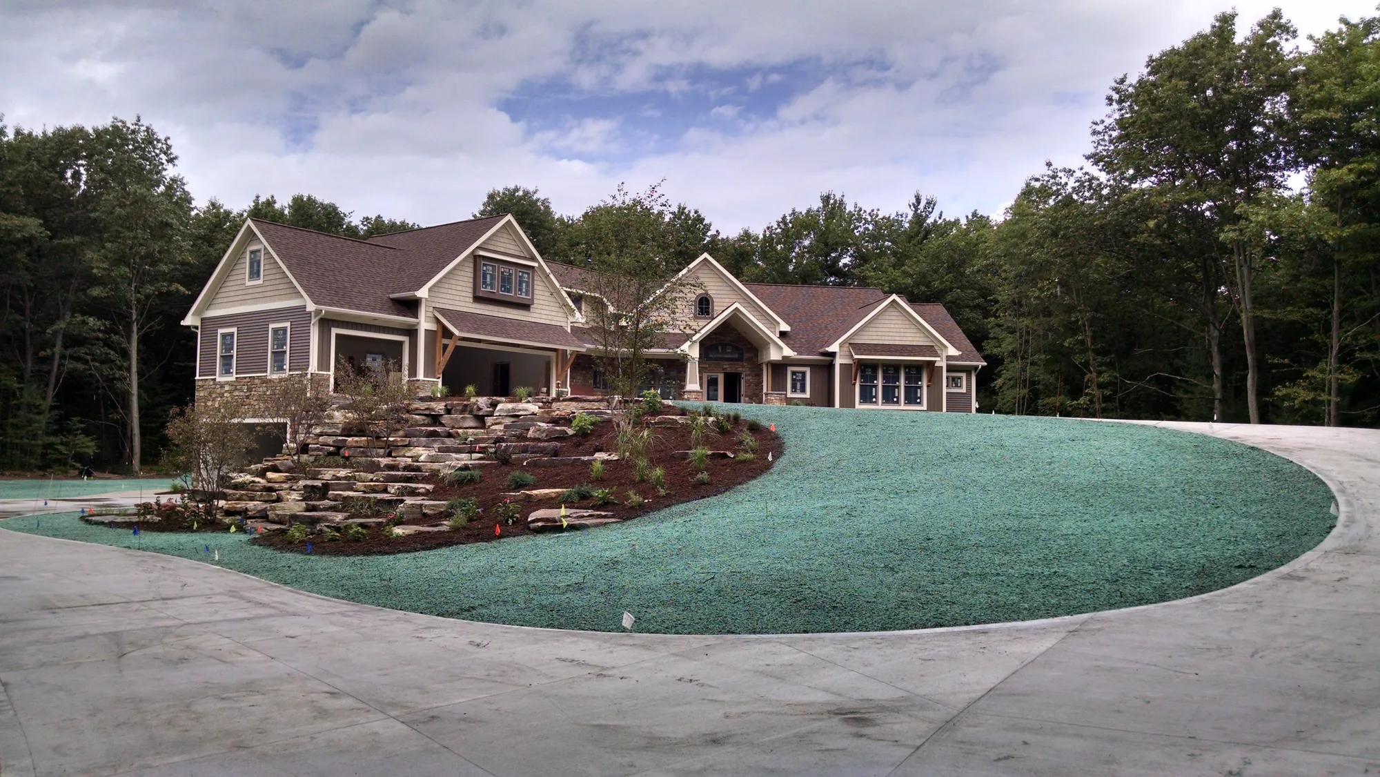 Large property hydroseeding