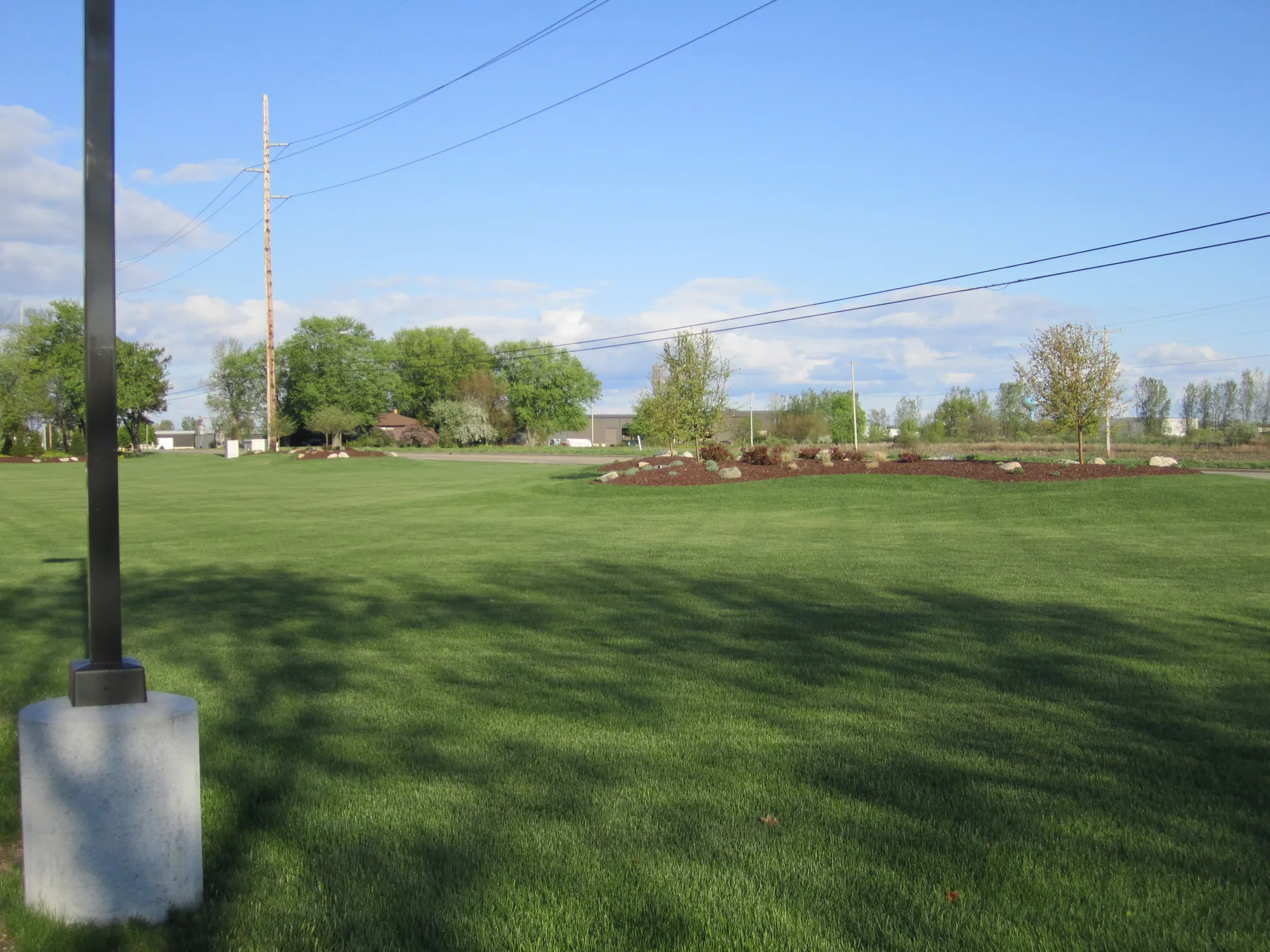 Completed residential landscape